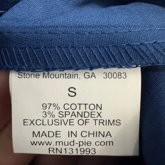 Mud Pie Navy Blue Dress with White Trim - Picture 5 of 6